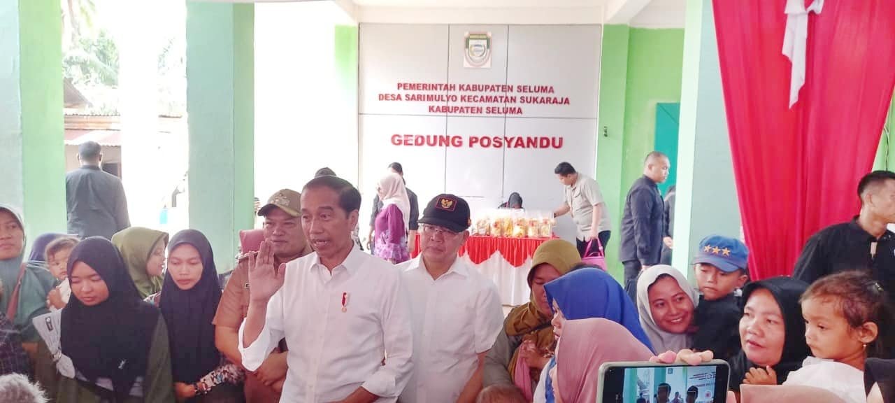 Presiden Ri Joko Widodo Berkunjung ke Desa Sarimulyo Kecamatan Sukaraja Kabupaten Seluma