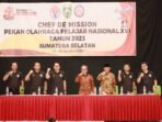 Sekda Sumsel Buka Chef De Mission Meeting Pekan Olahraga Pelajar Nasional XVI