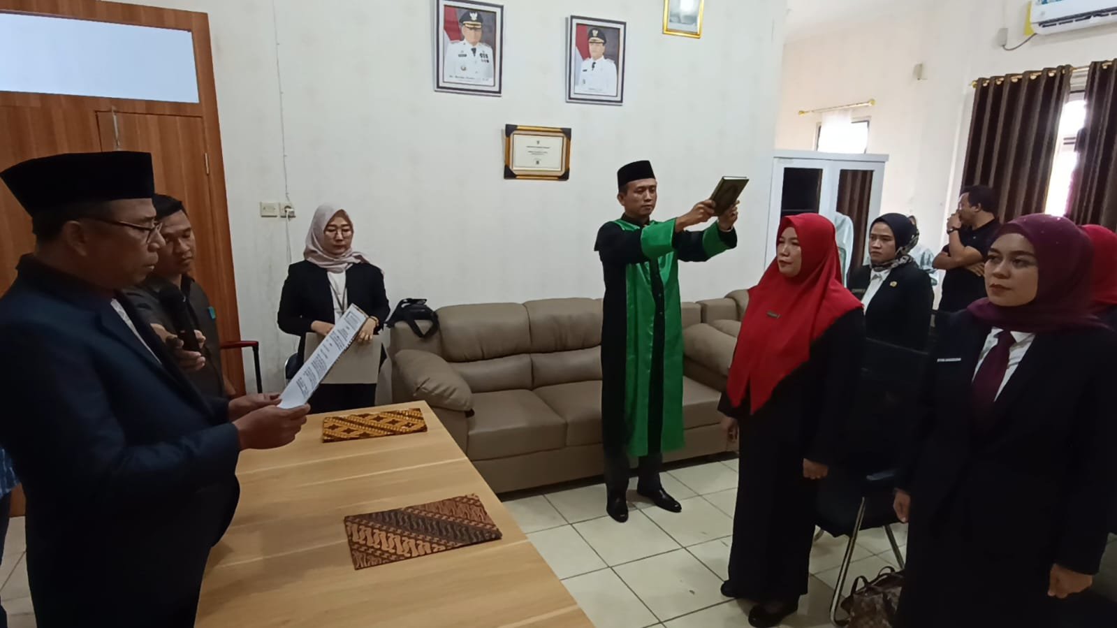 Pelantikan kapus di Bengkulu Tengah