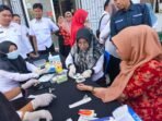 Cegah Dini Penyakit: DWP Kominfosantik Adakan Pemeriksaan Kesehatan Bersama Puskesmas